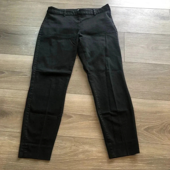 H&M Black Skinny Jeans Dress Pants Ankle Crop Womens Size 8 - Picture 2 of 11